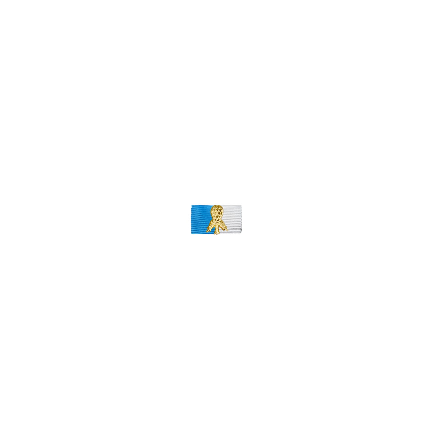 Bandspange Rumpf, Blau-Weiß, mit Sicherheitsnadel