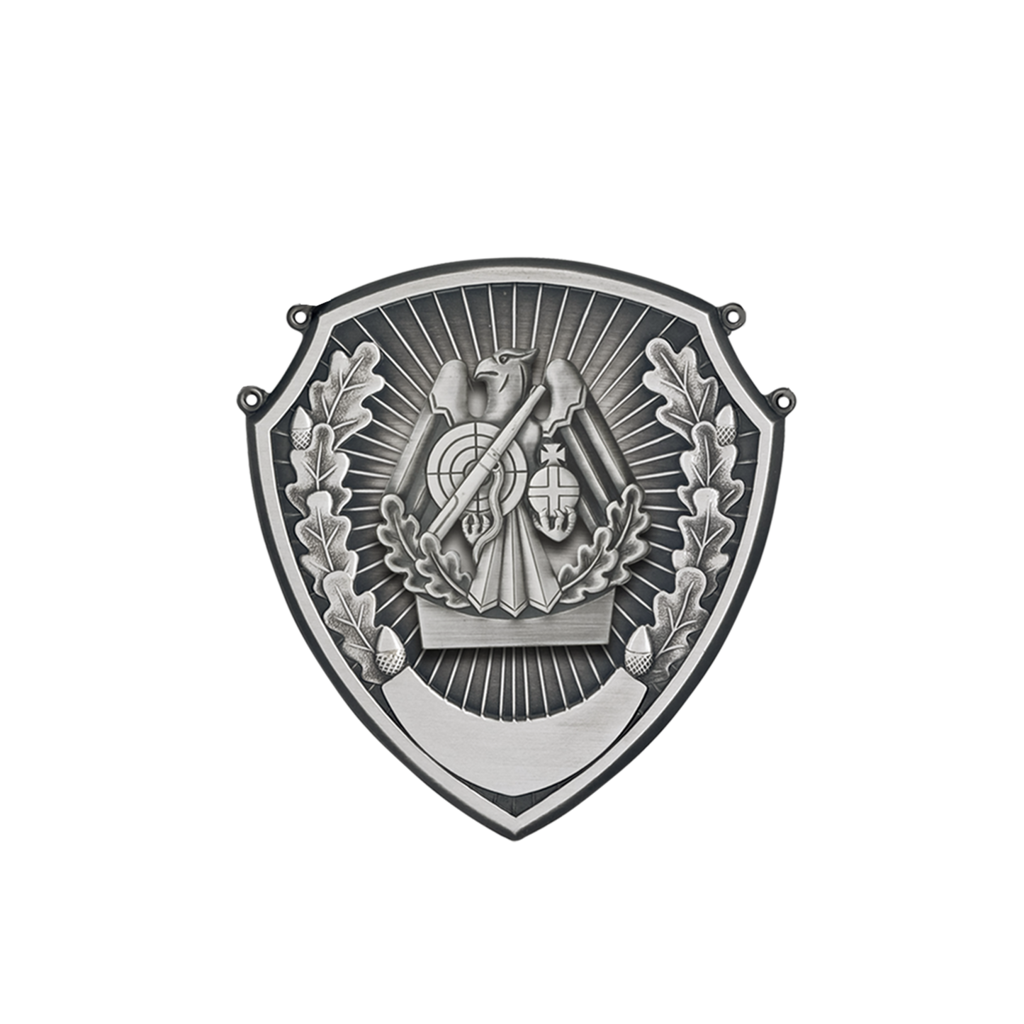 Mittelstück mit Auflage, Messing, altsilber, mit Auflage 30575-30, Öse(n) und Ring(en)