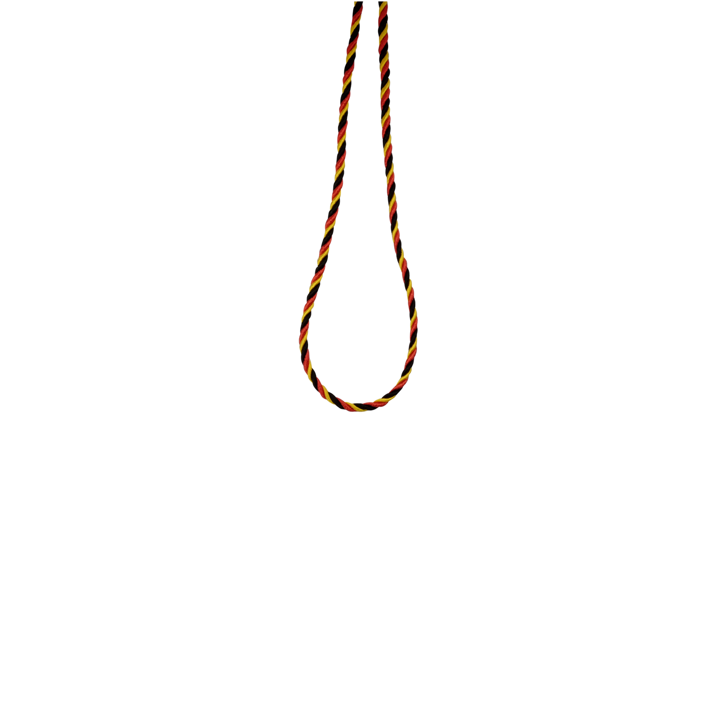 Kordel, Schwarz-Rot-Gelb, Textil