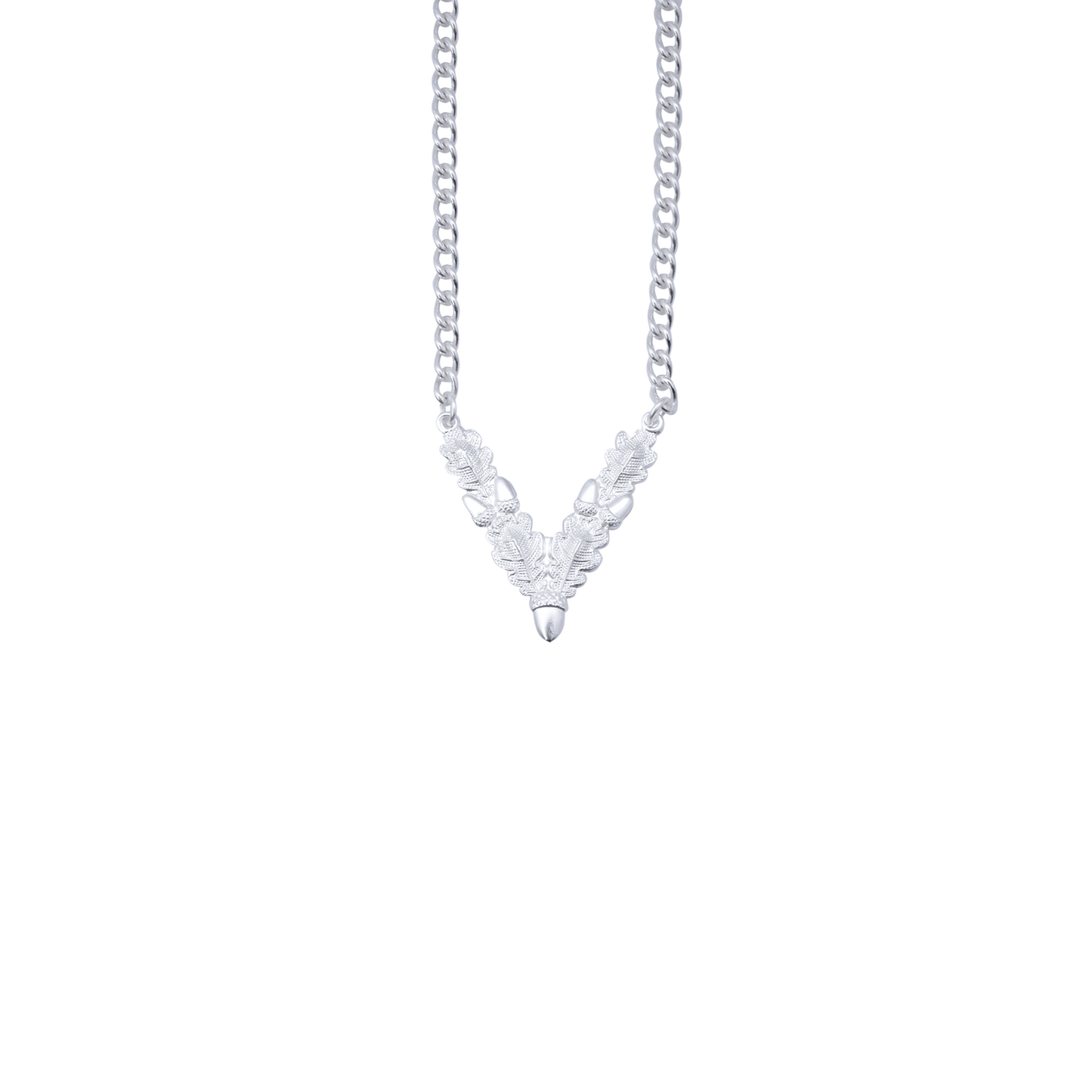 Kette, Messing, versilbert,