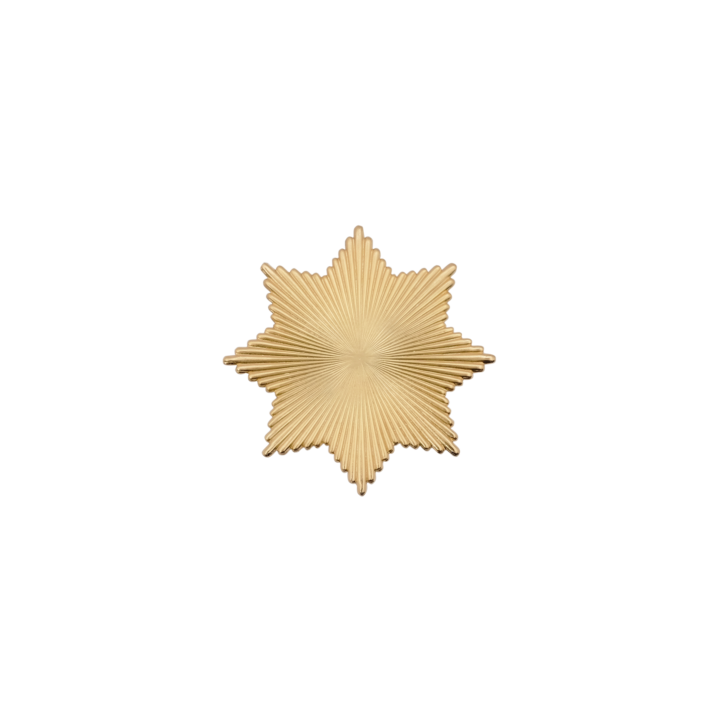 Zwischenteil Stern, Messing, vergoldet,