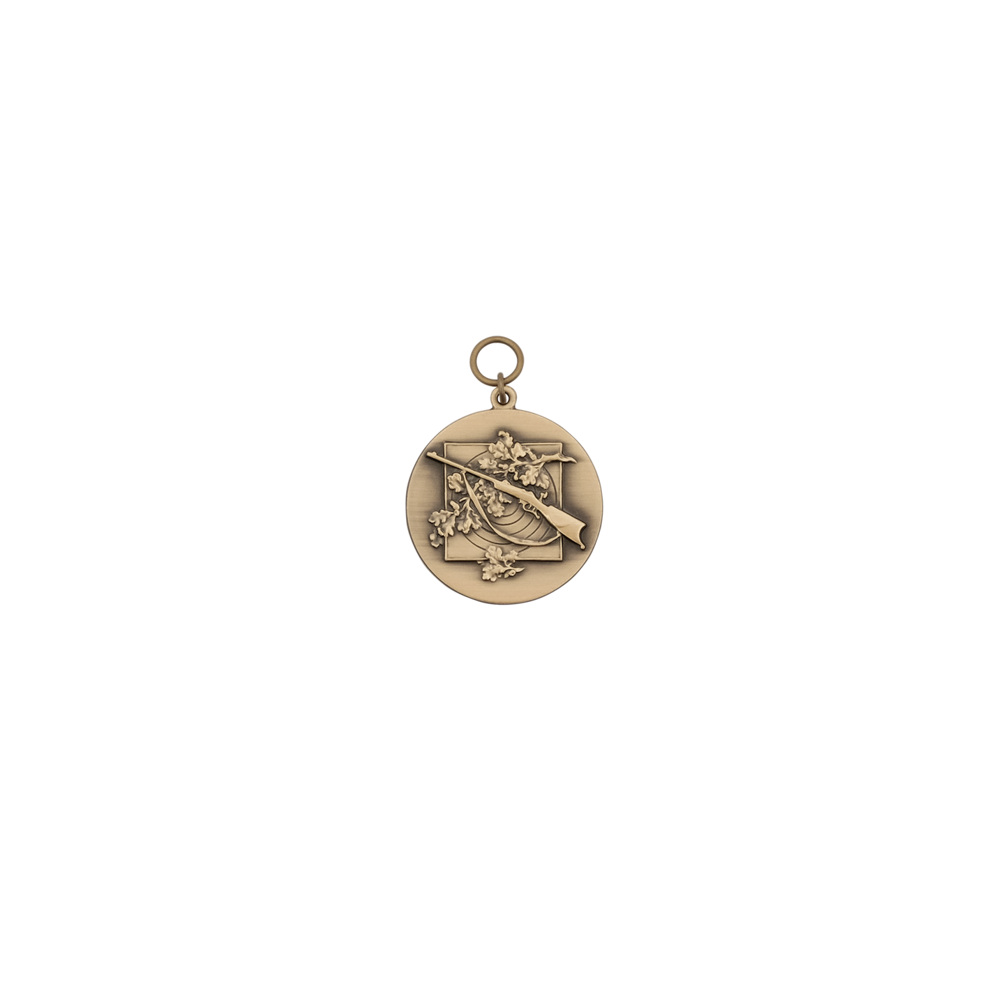 Medaille, 39mm, Messing, bronzefarbig, mit Öse(n) und Ring(en)