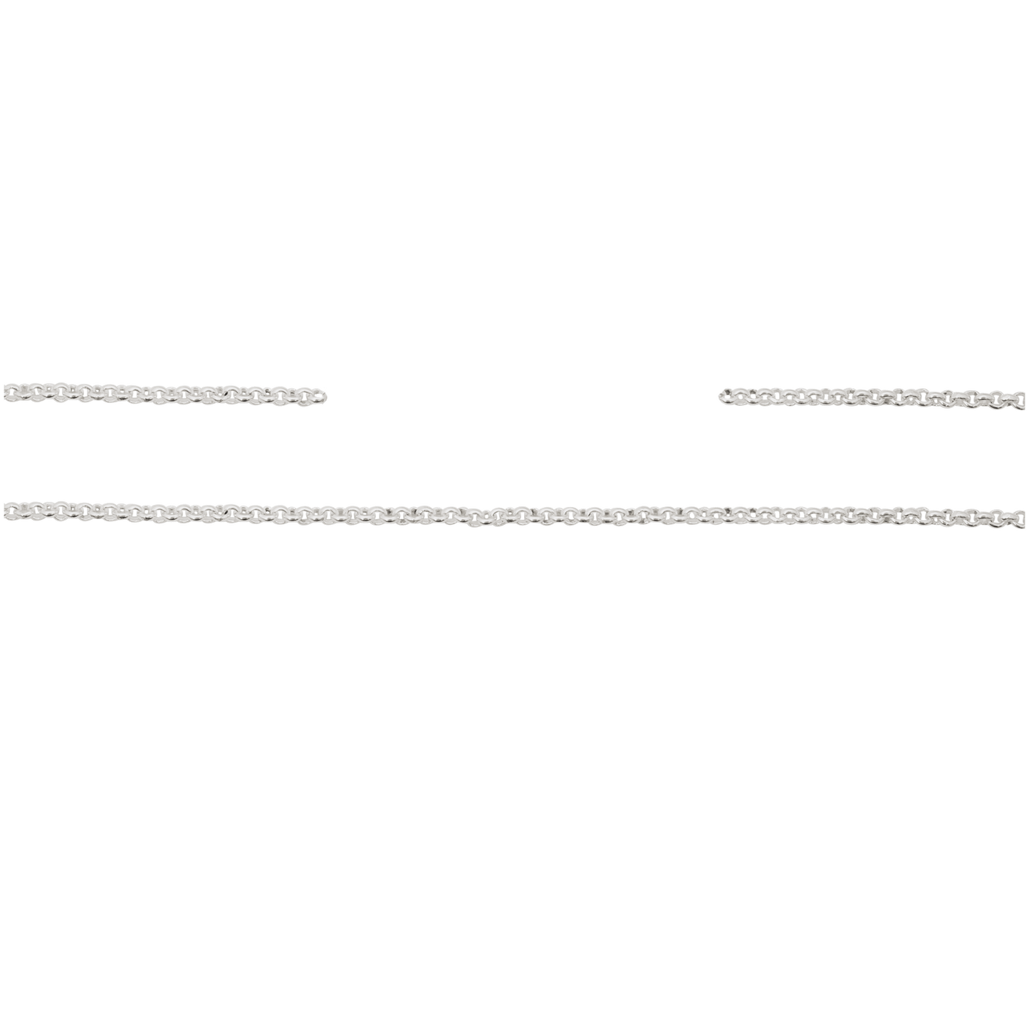 Kette, 10 cm, Messing, versilbert