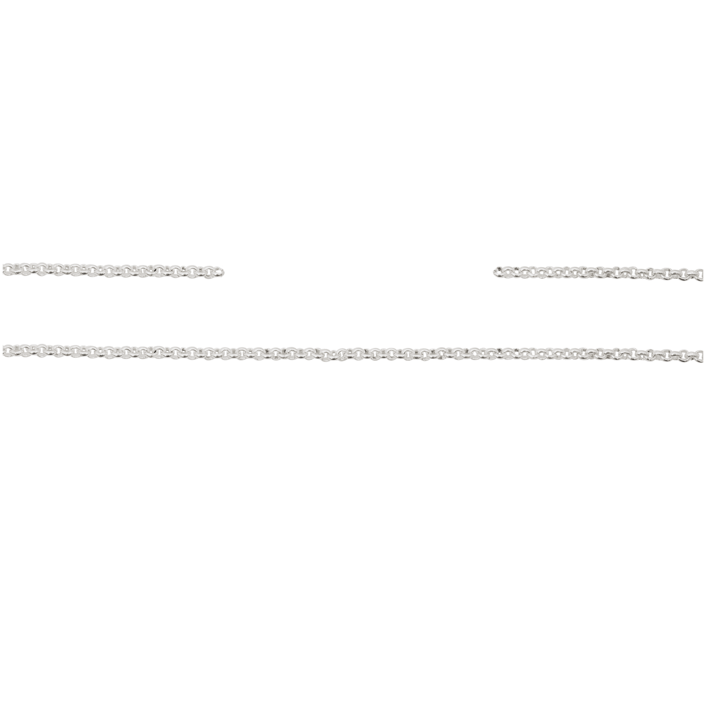 Kette, 10 cm, Messing, versilbert