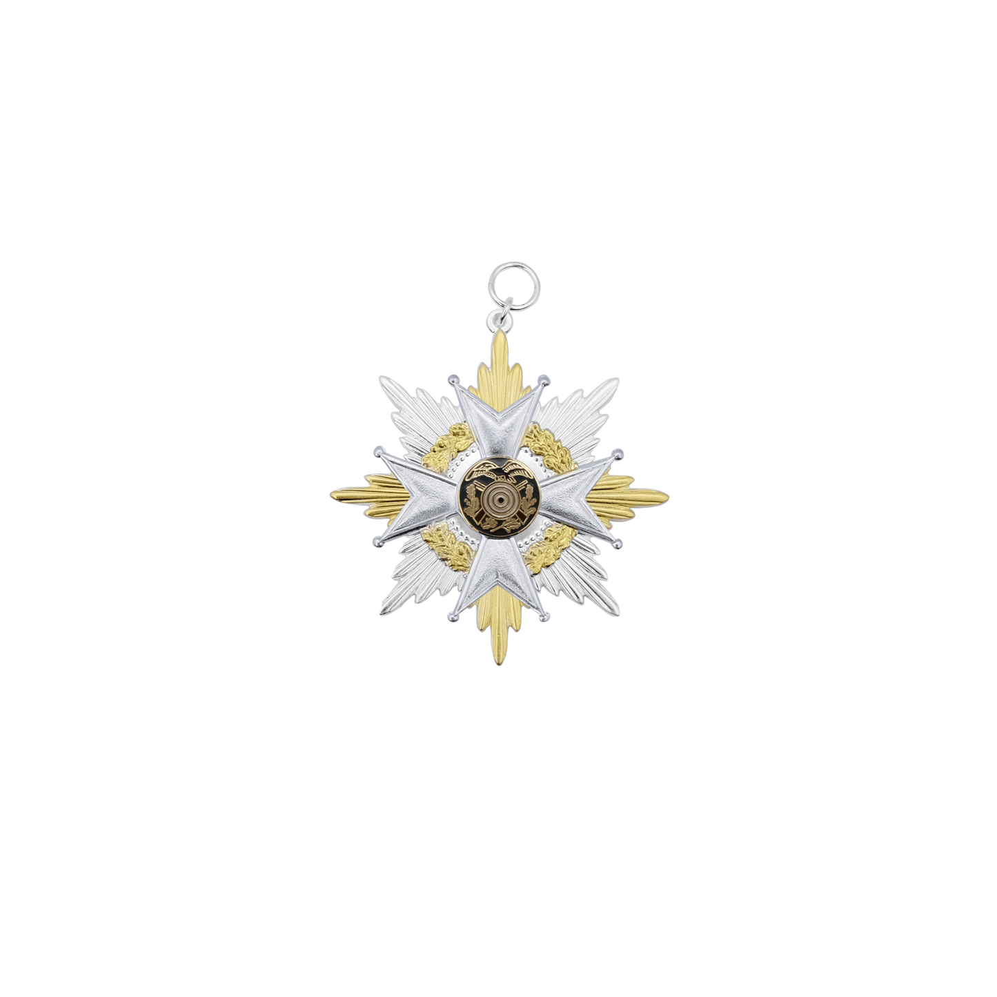 Orden, Messing, ziervergoldet, mit Öse(n) und Ring(en)