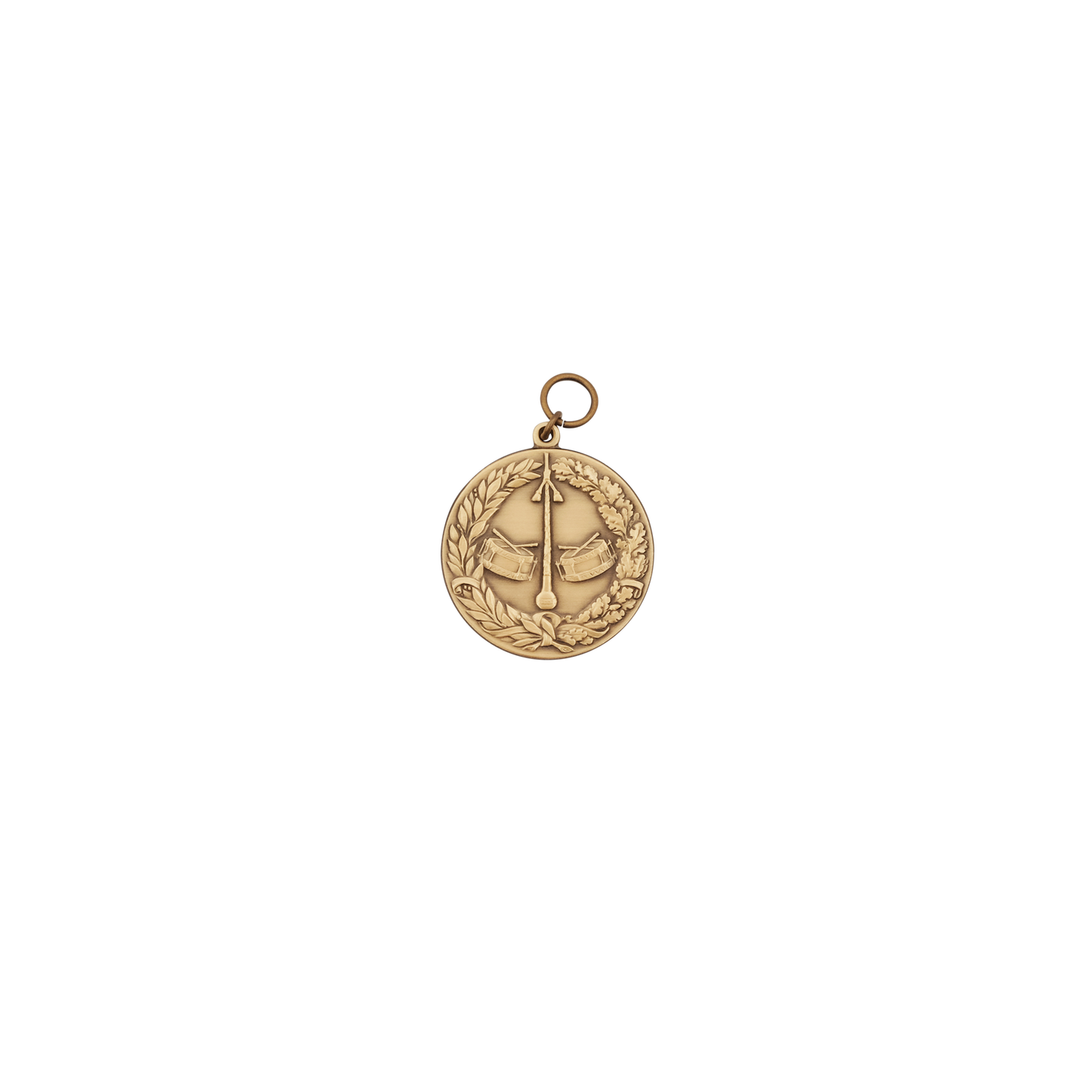 Medaille, 39mm, Messing, bronzefarbig, mit Öse(n) und Ring(en)