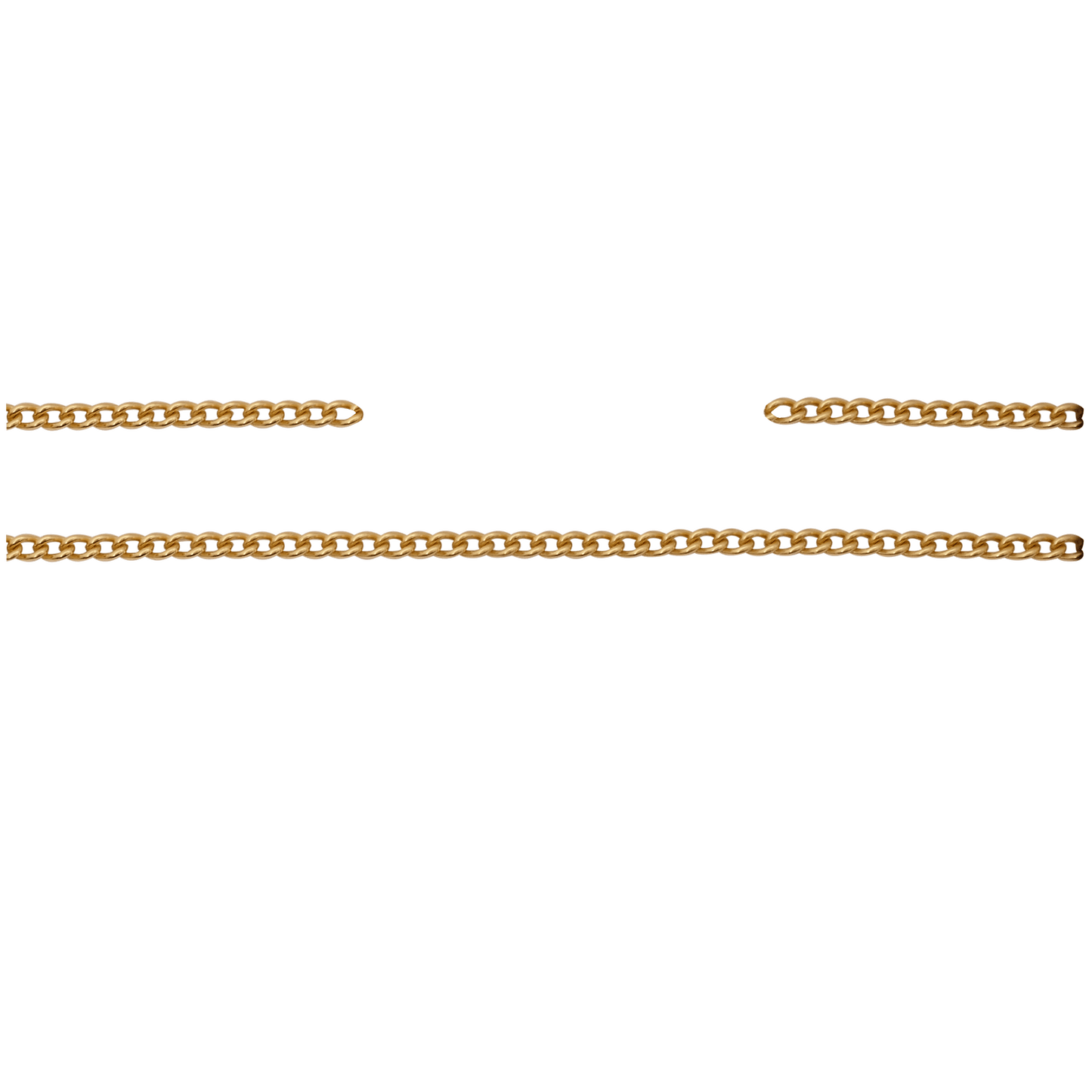 Kette, 10 cm, Messing, vergoldet