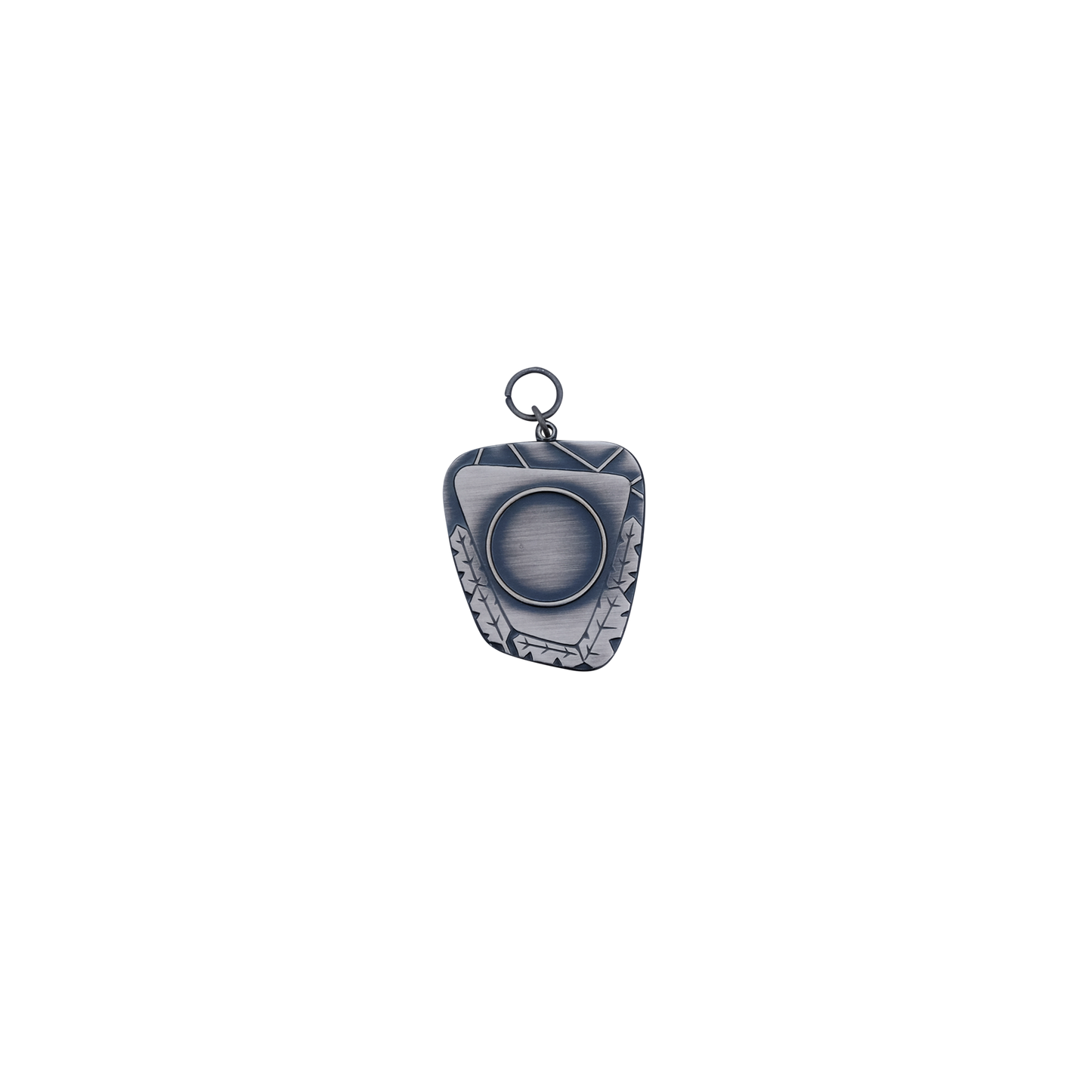 Anhänger , Messing, altsilber, mit Öse(n) und Ring(en)
