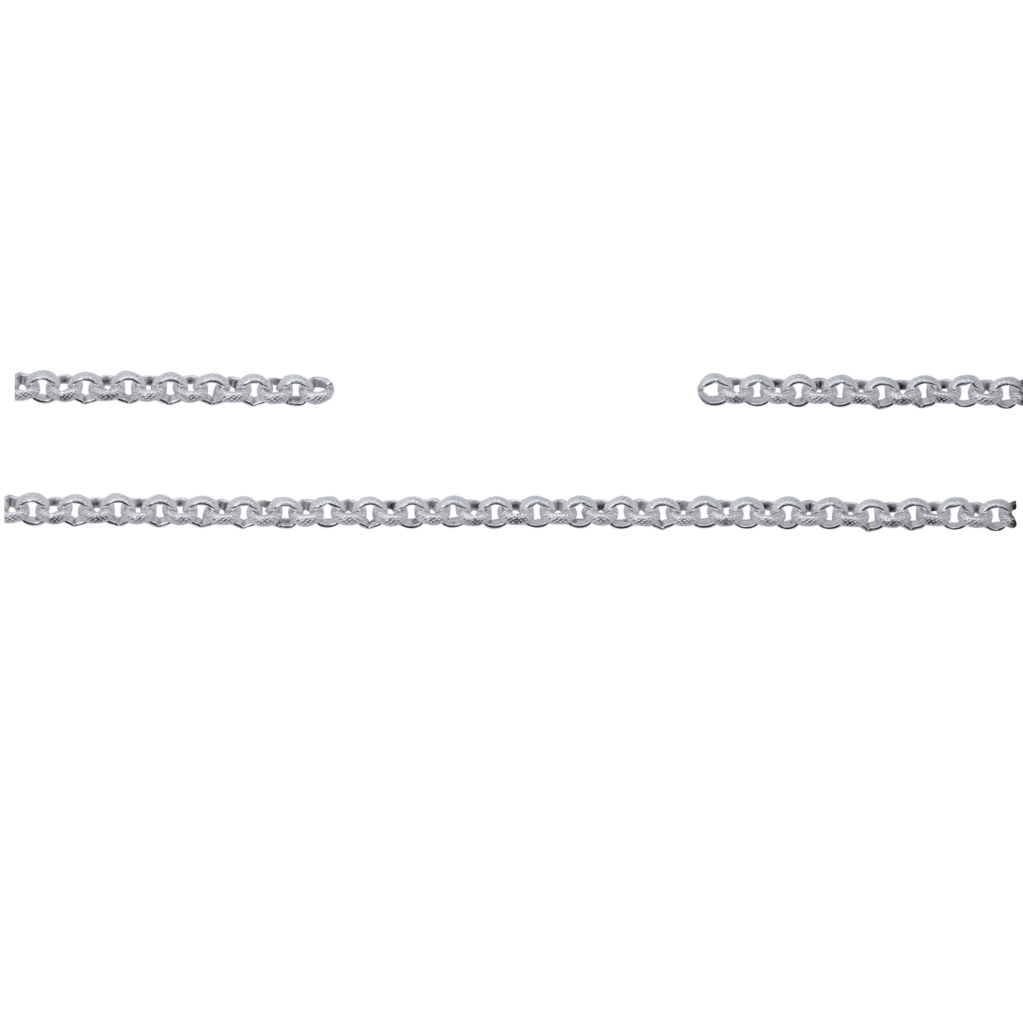 Kette, 10 cm, Messing, versilbert