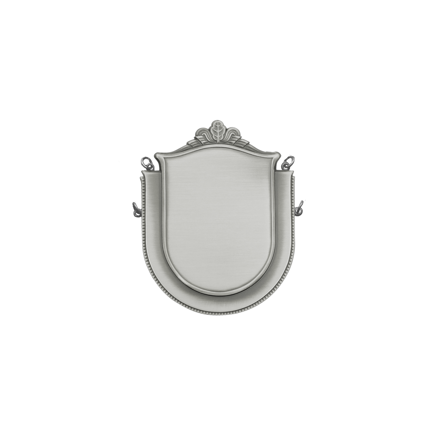 Mittelstück, Messing, altsilber, mit Öse(n) und Ring(en)