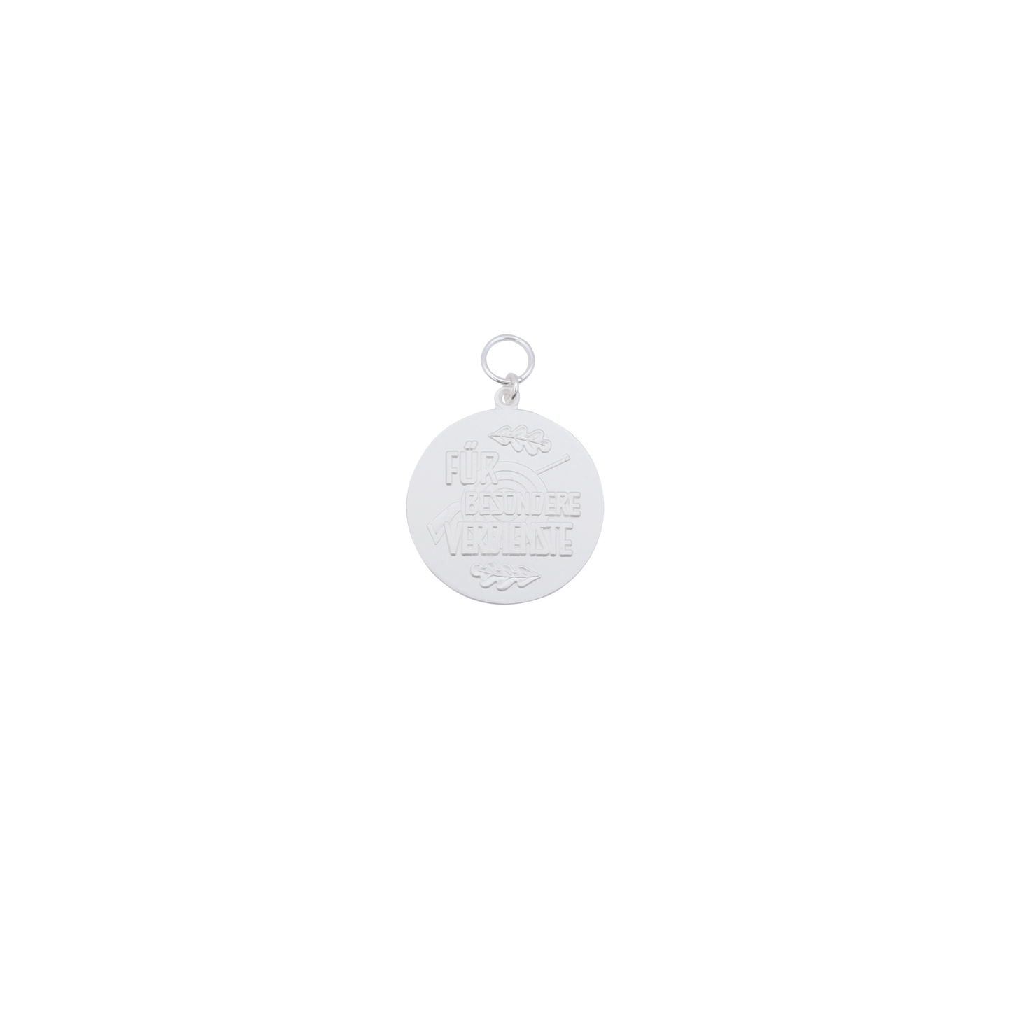 Medaille FÜR BESONDERE VERDIENSTE, 39mm, Echt Silber, versilbert, mit Öse(n) und Ring(en)
