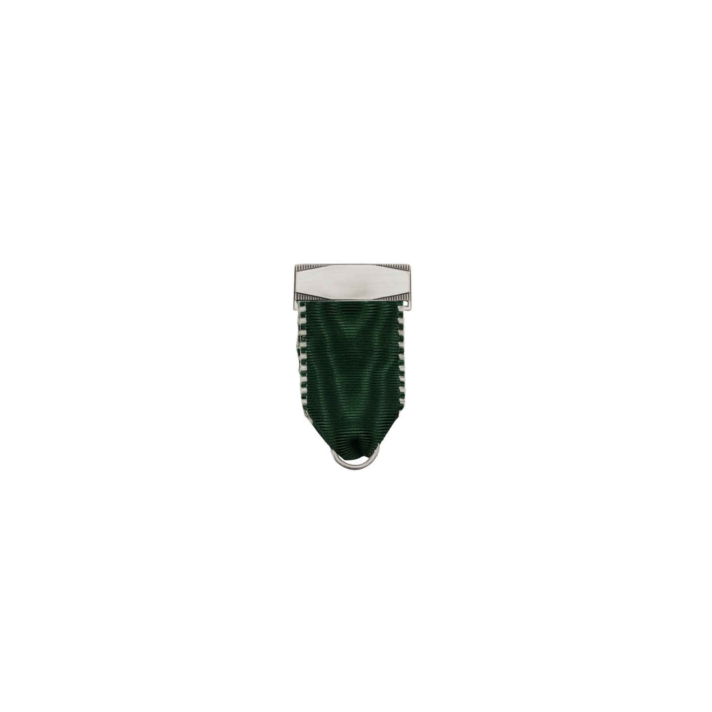 Bandhalter, Petrol, Textil, altsilber, mit Scharniernadel