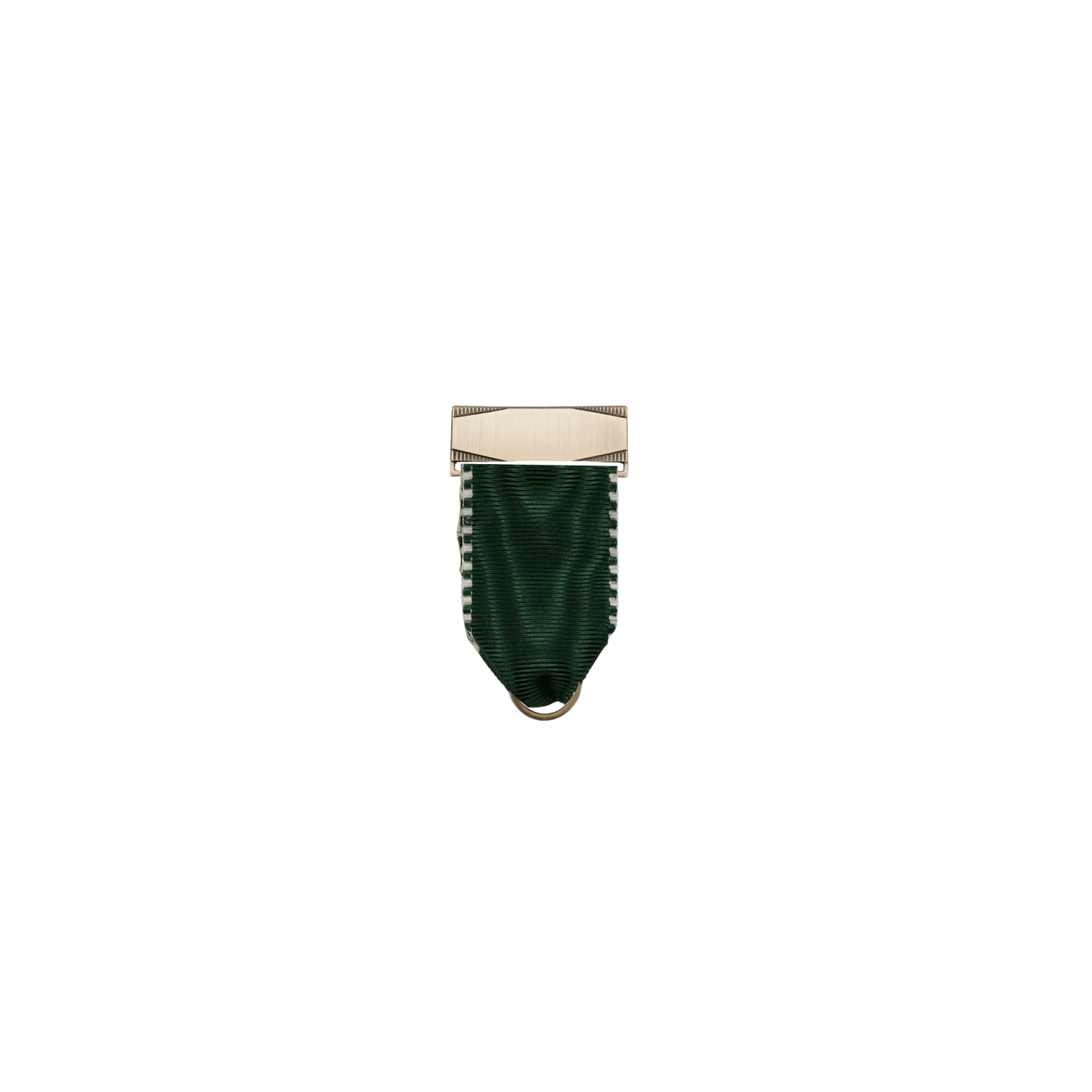 Bandhalter, Petrol, Textil, bronzefarbig, mit Scharniernadel