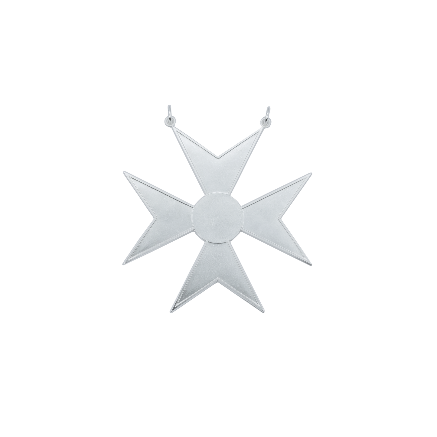 Orden , Messing, versilbert, mit Öse(n) und Ring(en)