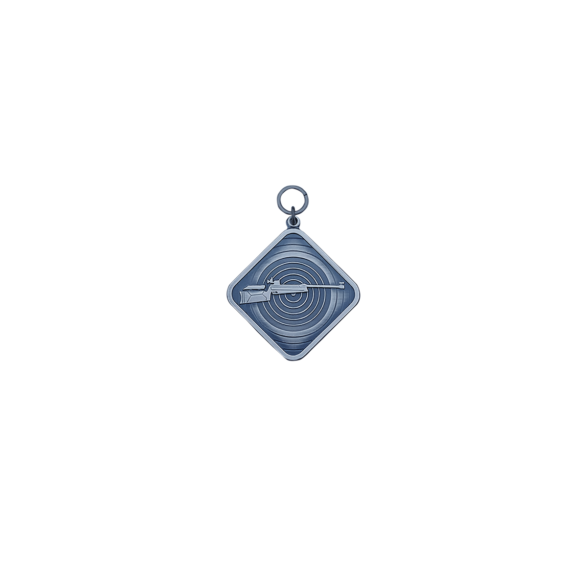 Medaille, Messing, altsilber, mit Öse(n) und Ring(en)