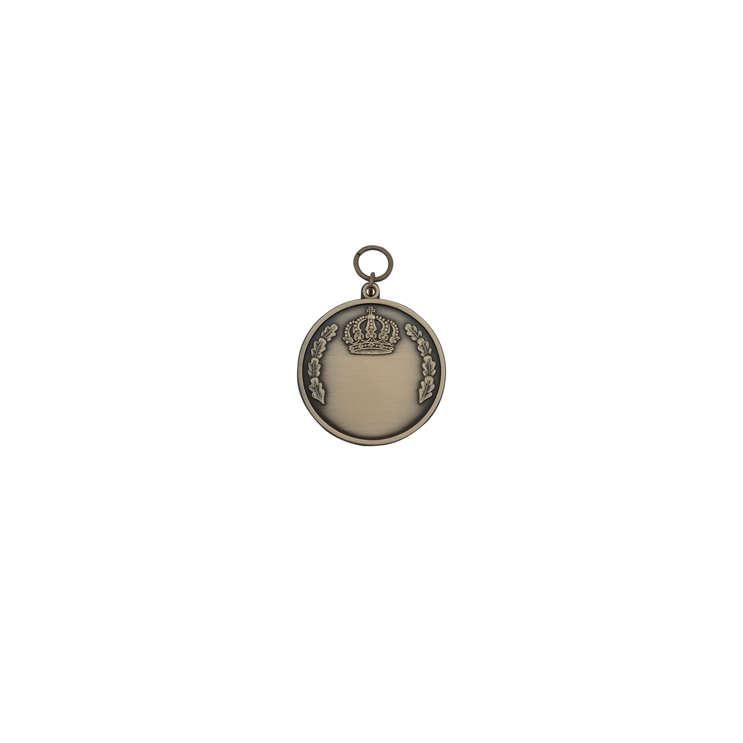 Medaille, Messing, bronzefarbig, mit Öse(n) und Ring(en)