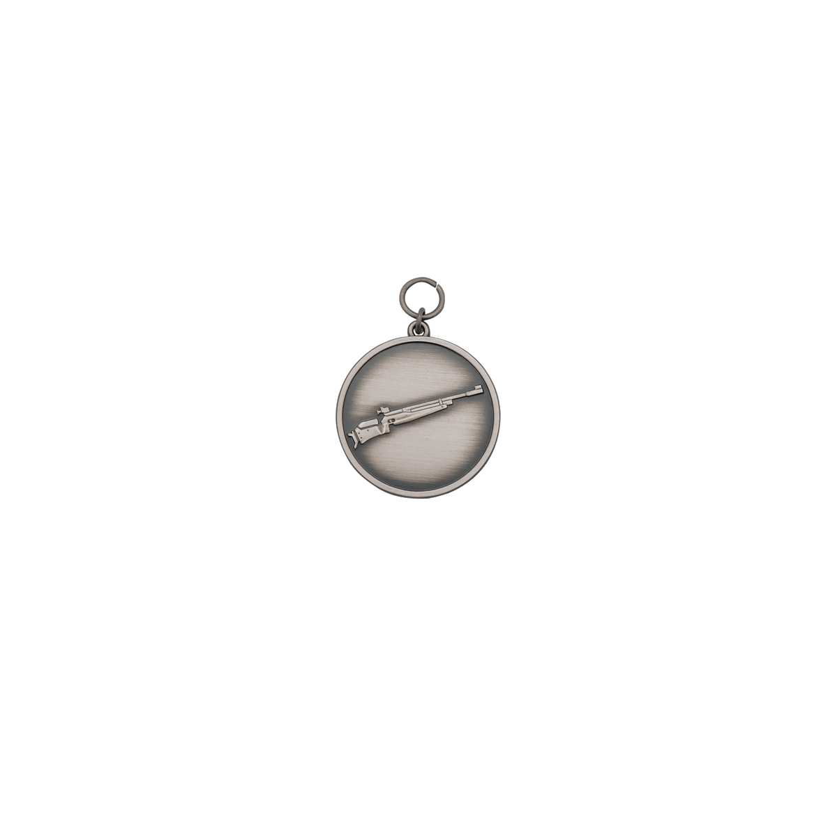 Medaille, 39mm, Messing, altsilber, mit Öse(n) und Ring(en)