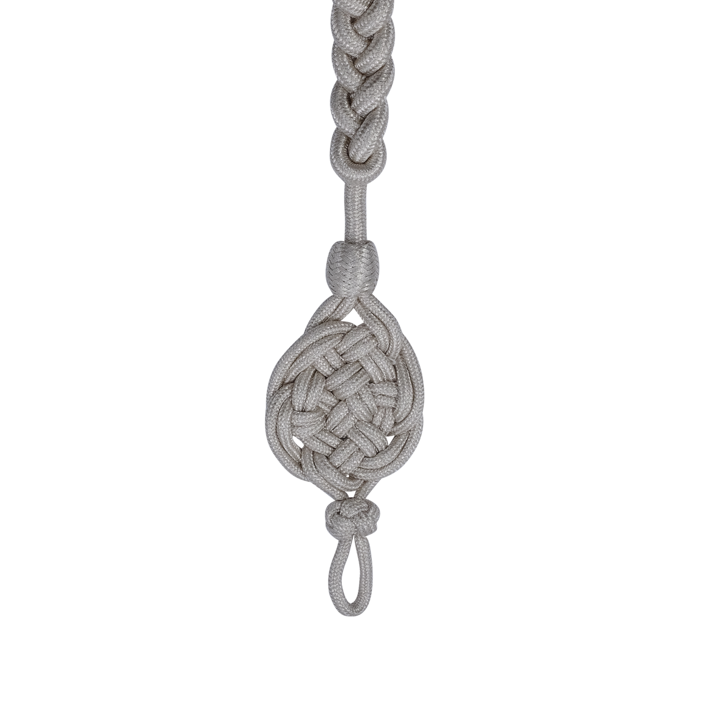 Schützenschnur, Textil, silberfarbig,