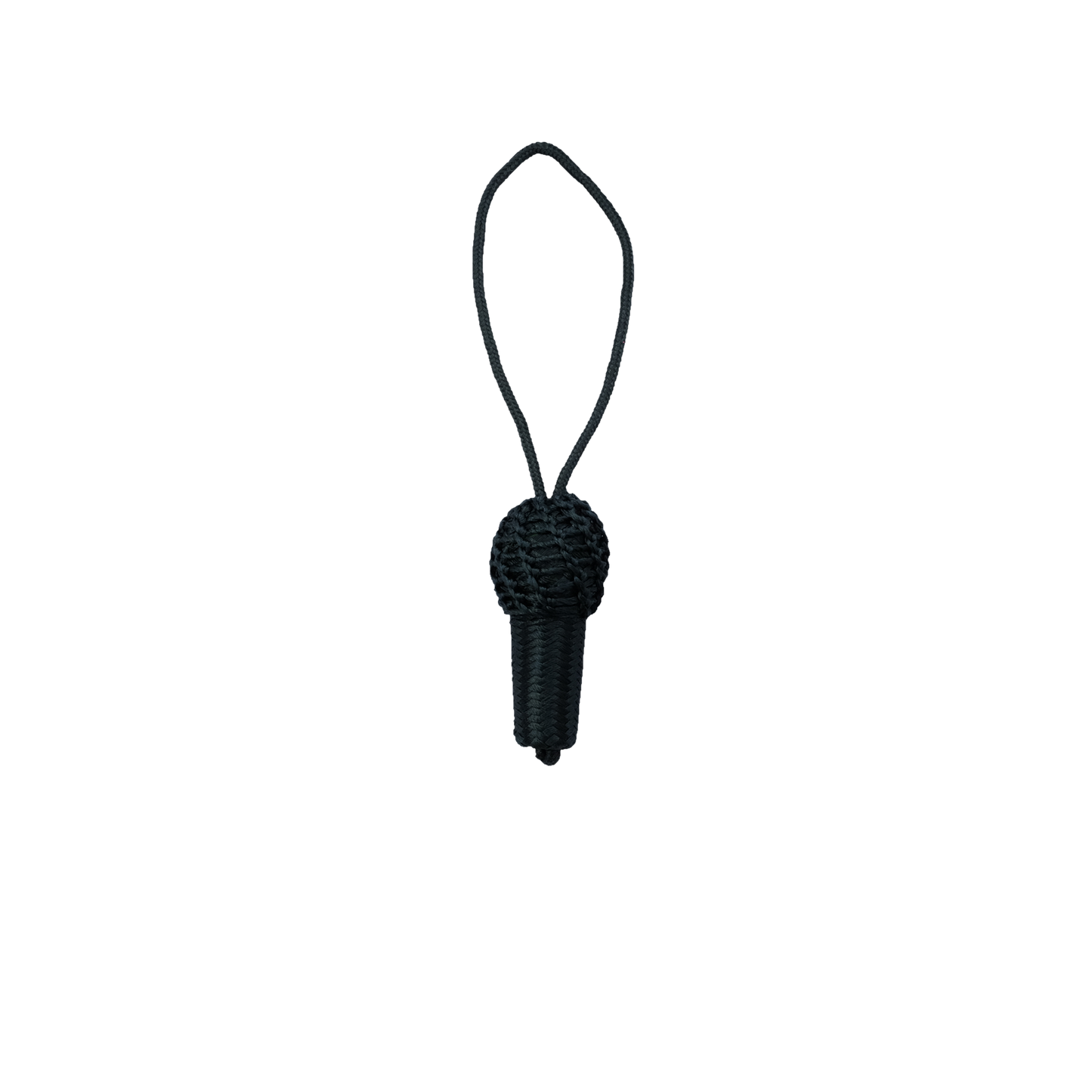 Eichel groß, Textil, grün, mit Schlaufe