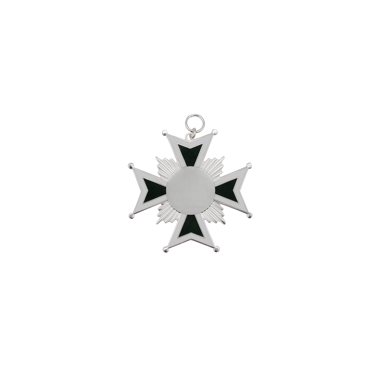 Orden , Messing, versilbert, mit Öse(n) und Ring(en)