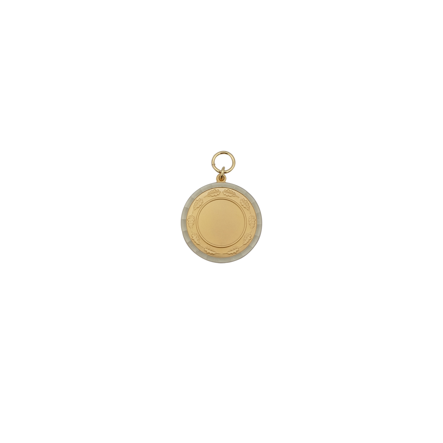 Medaille, Messing, vergoldet, mit Öse(n) und Ring(en)