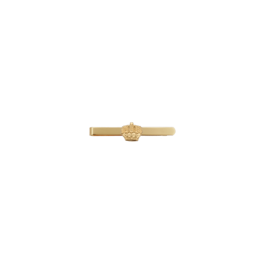 Krawattenschieber mit Auflage 40295-10 , Messing, vergoldet, ohne Befestigung