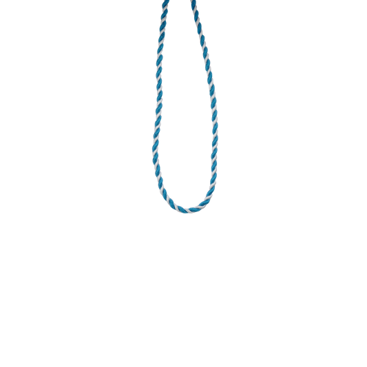 RESTPOSTEN - Kordel, Blau-Weiß, Textil