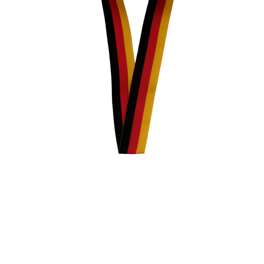 Halsband, Schwarz-Rot-Gelb, Textil