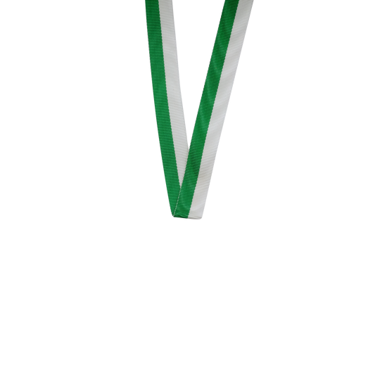 Halsband, Grün-Weiß, Textil