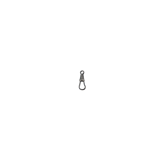 Karabinerhaken, Messing, altsilber, mit Öse(n) und Ring(en)
