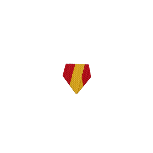Banddreieck, Rot-Gelb, Textil, ohne galvanische Oberfläche, mit Sicherheitsnadel