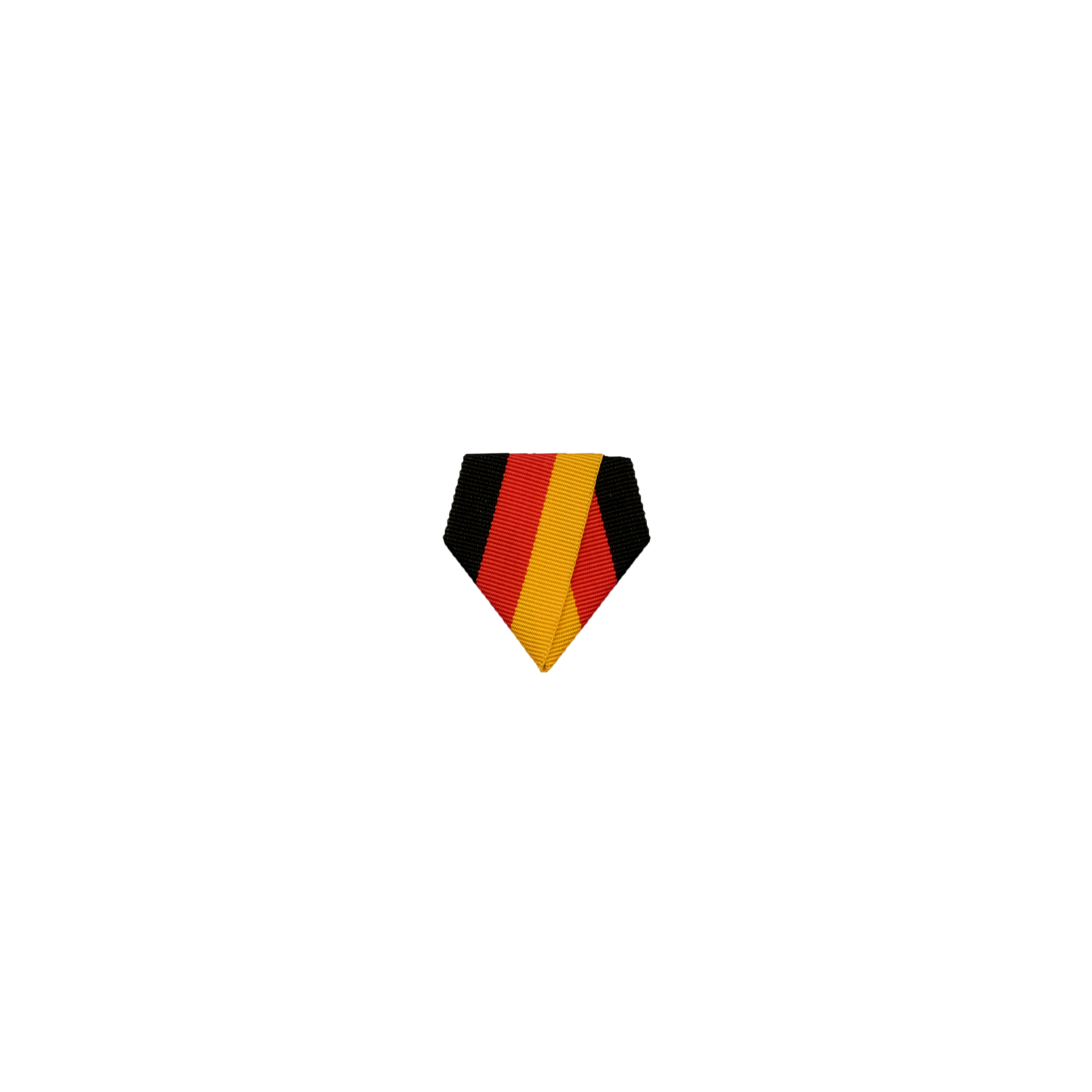 Banddreieck, Schwarz-Rot-Gelb, Textil, ohne galvanische Oberfläche, mit Sicherheitsnadel