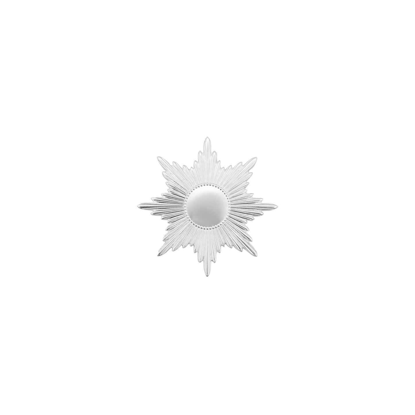 Orden , Messing, versilbert, mit Scharniernadel