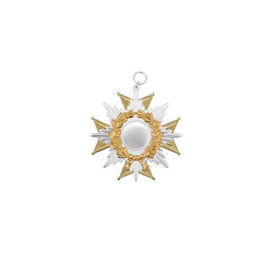 Orden, Echt Silber, vergoldet, mit Öse(n) und Ring(en)