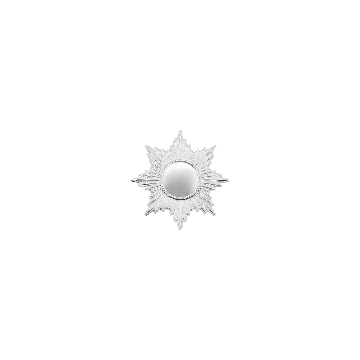 Orden , Messing, versilbert, mit Scharniernadel