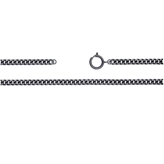 Kette, ca 75 cm mit Federring, Messing, altsilber