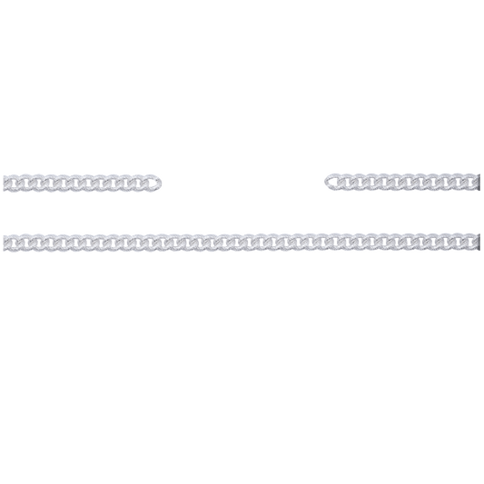 Kette, 10 cm, Messing, versilbert