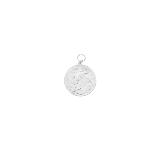 Medaille, 39mm, Echt Silber, versilbert, mit Öse(n) und Ring(en)