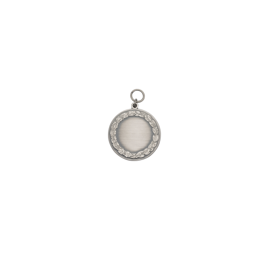 Medaille, 39mm, Messing, altsilber, mit Öse(n) und Ring(en)