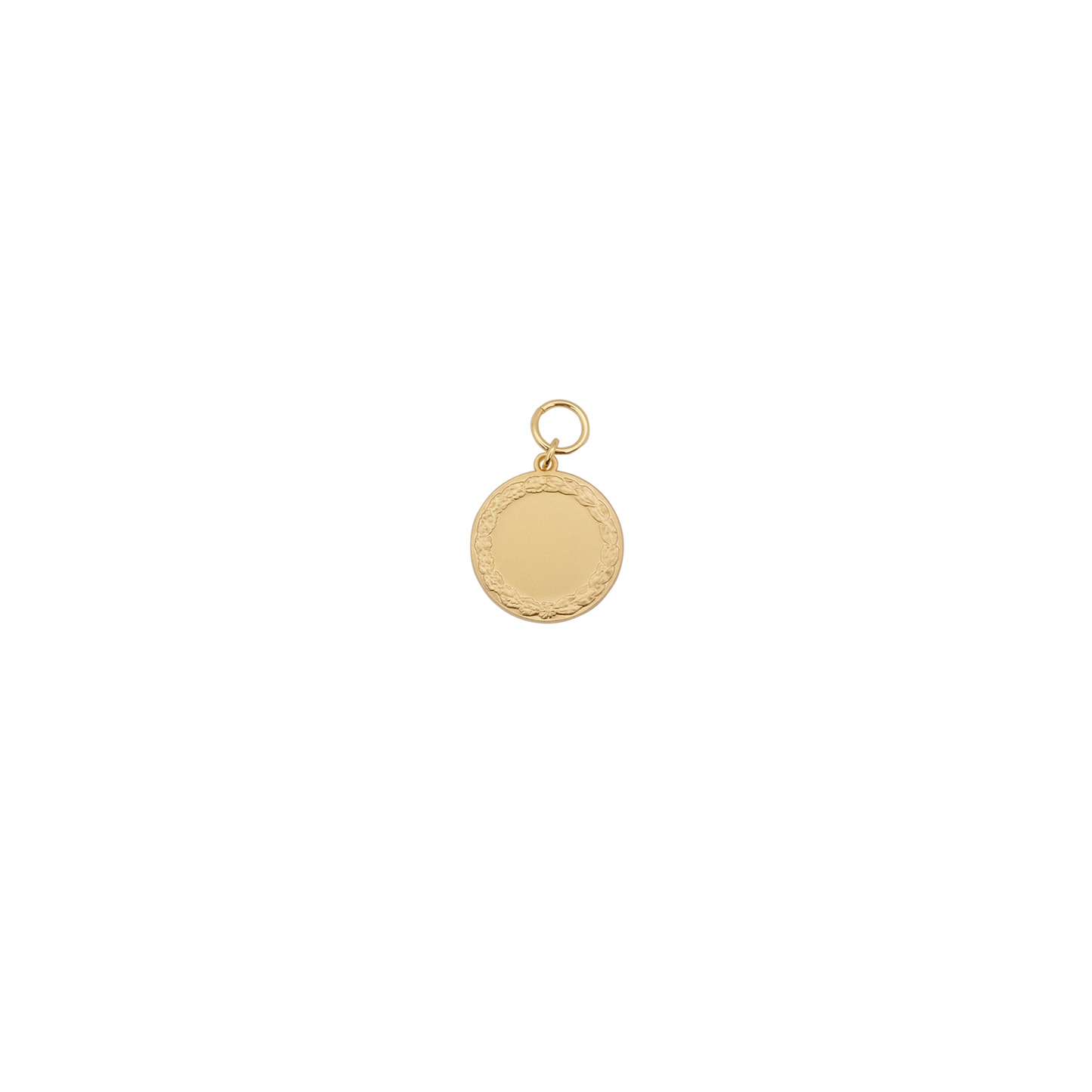 Medaille, 28mm, Messing, vergoldet, mit Öse(n) und Ring(en)