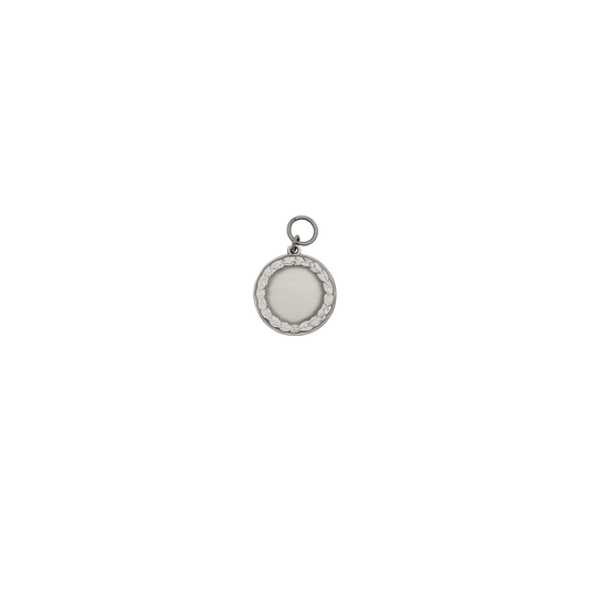 Medaille, 28mm, Messing, altsilber, mit Öse(n) und Ring(en)