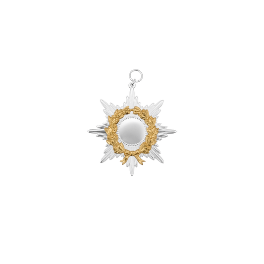 Orden, Echt Silber, versilbert, mit Öse(n) und Ring(en)