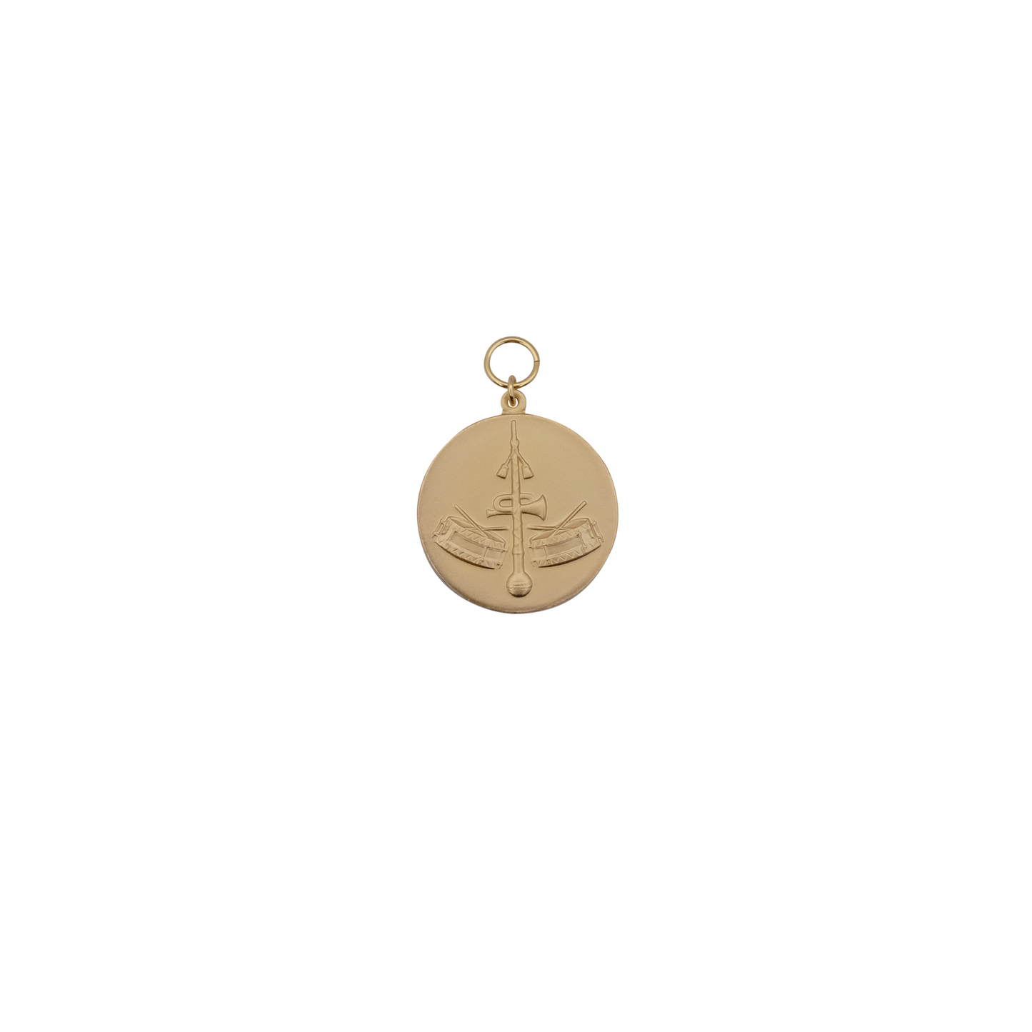 Medaille, 39mm, Messing, vergoldet, mit Öse(n) und Ring(en)
