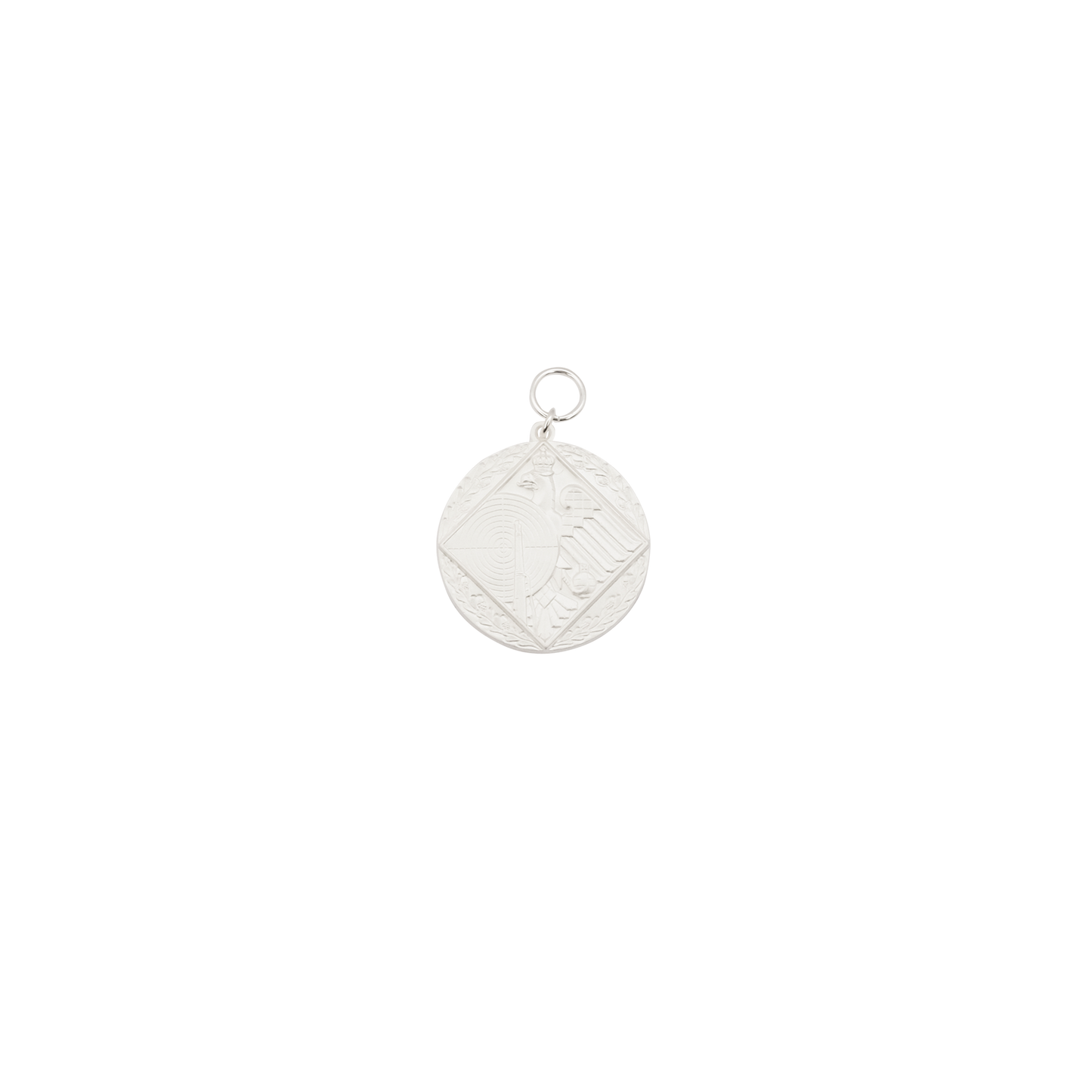 RESTPOSTEN Medaille, 39mm, Echt Silber, versilbert, mit Öse(n) und Ring(en)
