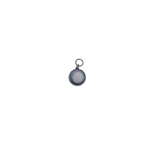 Anhänger, Messing, altsilber, mit Öse(n) und Ring(en)