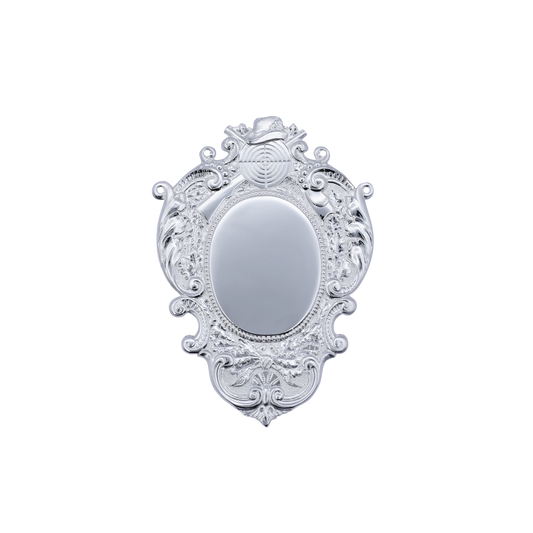 Mittelstück, Messing, versilbert, mit Öse(n) und Ring(en)