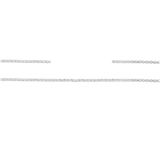 Kette, 10 cm, Messing, versilbert