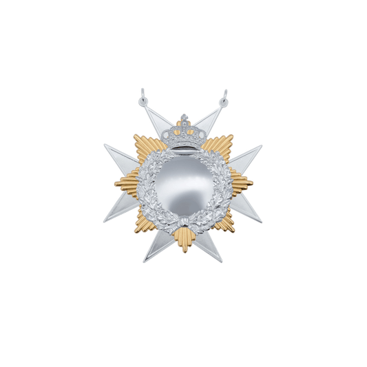 Orden Messing, versilbert, mit Auflage 21060-20-H, Öse(n) und Ring(en)