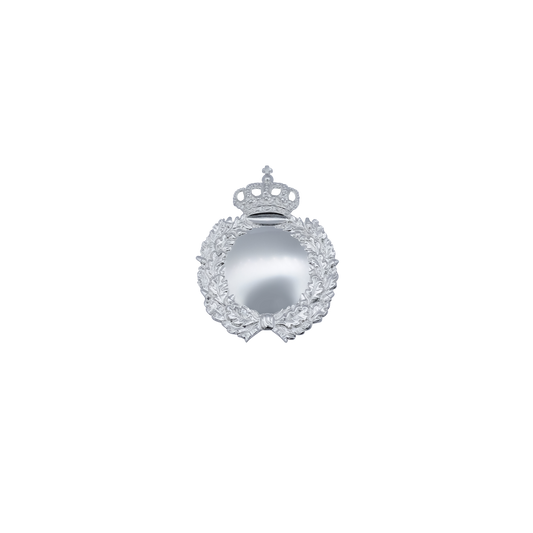 Auflage, Messing, versilbert, ohne Befestigung