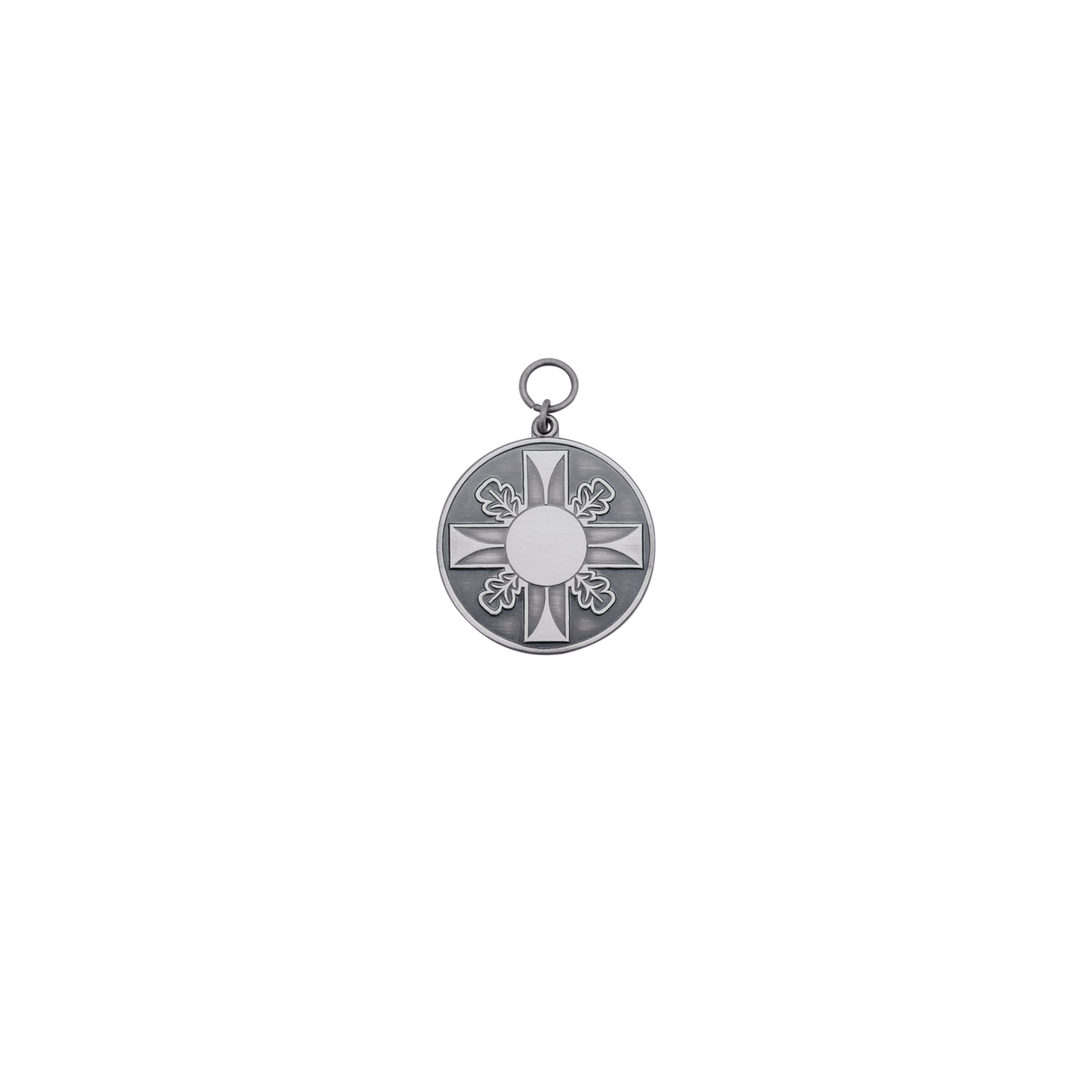 Anhänger, Messing, altsilber, mit Öse(n) und Ring(en)